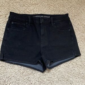 American Eagle Outfitters Black Denim Jean Shorts